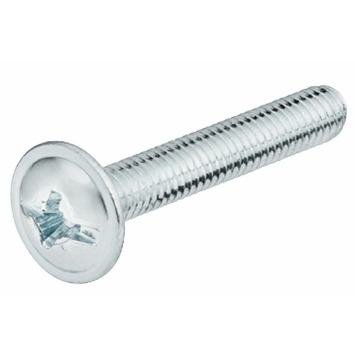 Tornillo tuerca 4x9mm zincado - 100 unidades