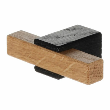 Pomo 4978 madera natural - negro