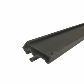 Perfil tirador 35º personalizable canto negro 2600