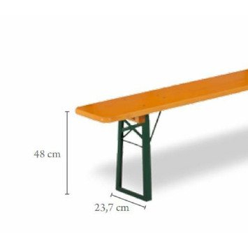 Pata plegable banco B25 verde alto 450mm und