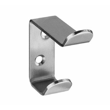 Herraje cabina colgador doble inox