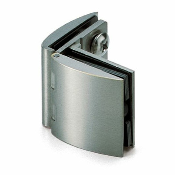 Bisagra cristal/cristal niquel satinado