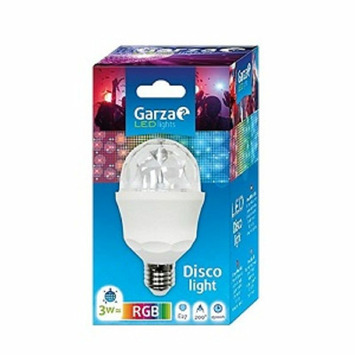 LED disco light 3W E27 RGB caja GARZA