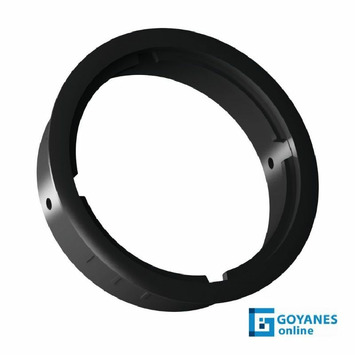 Marco LOOP ROUND para enchufe LOOP IN 80mm negro