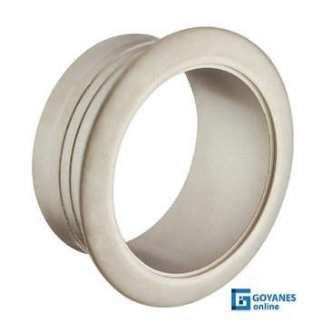 Roseta para push-lock niquel mate plastico
