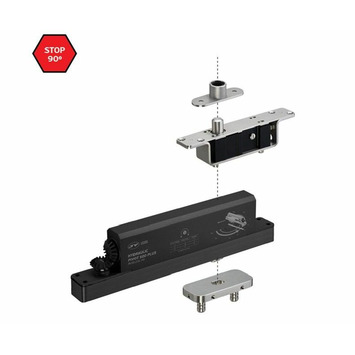 Bisagra pivotante hidráulico 350kg con bloqueo