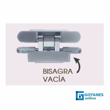 Bisagra embutir hueca negro
