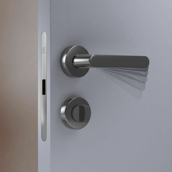 Tapa cerradura SPINOFF magnética cromo satinado