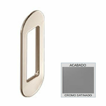 Tapa cerradero SPINOFF magnético cromo satinado