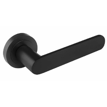 Manilla roseta 50mm maneta plana negro juego