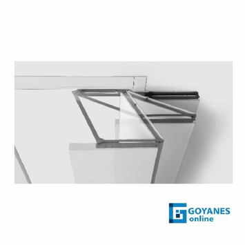 kit puerta plegable izquierda 180º A70 plata