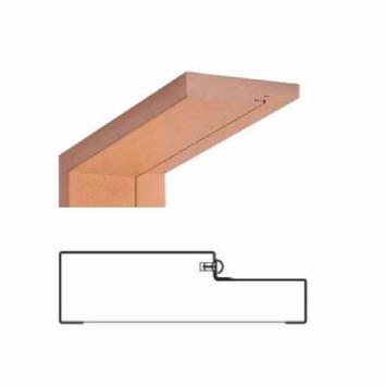 Jg sobremarco roble barniz c/burlete DM 120x20 hid