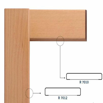 Juego guarnición roble barnizado DM HIDR. 70x12/10