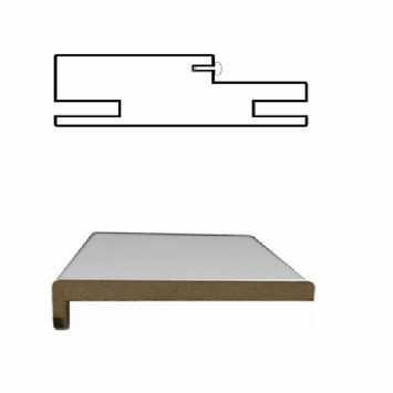 Juego sobremarco MDF-H burlete blanco puro