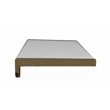 Juego guarnicion "L" MDF hidr.blanco puro 90x13/10