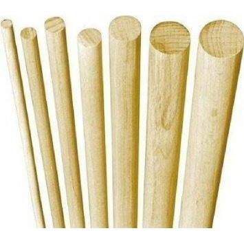 Espiga de madera 1000mm lisa