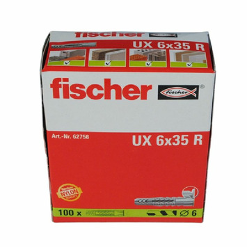 Taco FISCHER UX-6X35 R - 100 unidades