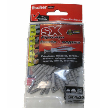 Taco FISCHER SX-4X20 - bolsa 40 unidades