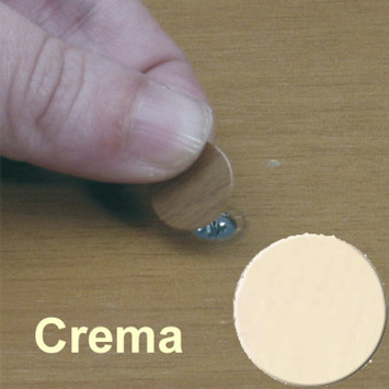 Tapón adhesivo para tornillo ø13mm crema