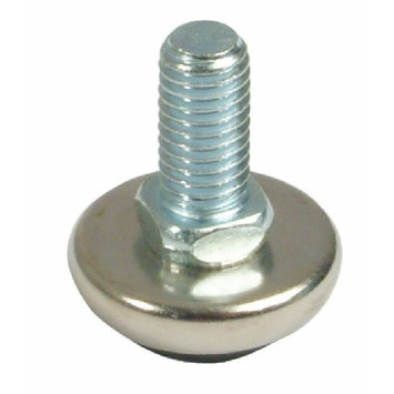 Tornillo de ajuste, rosca M10, fijo, con placa bas