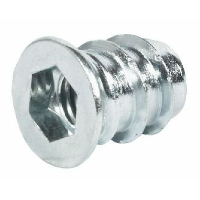 Manguito para enroscar, acero, con reborde