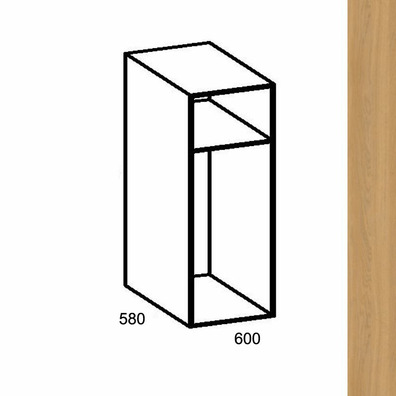 Módulo cocina columna roble