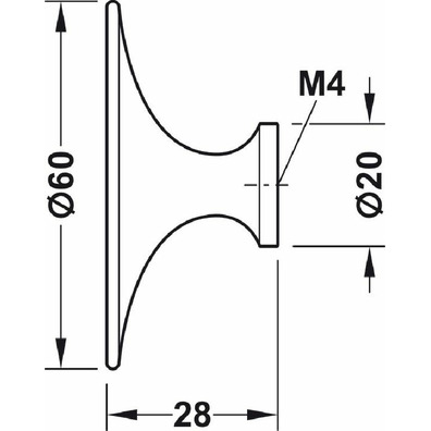 Tirador para mueble, pomo para muebles de aleación