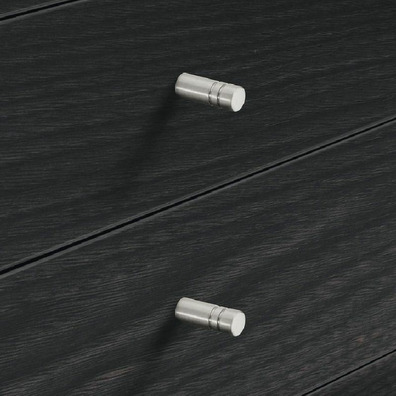 Tirador para mueble, de acero inoxidable, redondo,