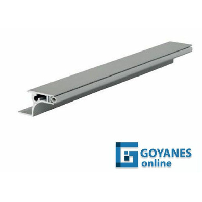 Perfil GOLA mueble alto 19mm plata mate  3m ml