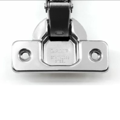 Bisagra INOX 105º recta tirafondo con freno