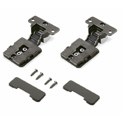 Juego bisagra Conecta madera 12,5-16,5 titanio