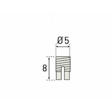 Tetón base nylon 5mm