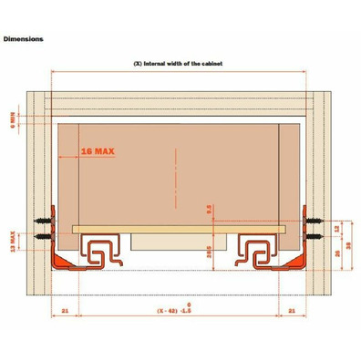 Guía SALICE F70 Smove 450mm 70kg juego