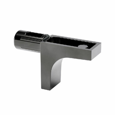Portaestante Ø5mm K-line sin goma niquel NEGRO