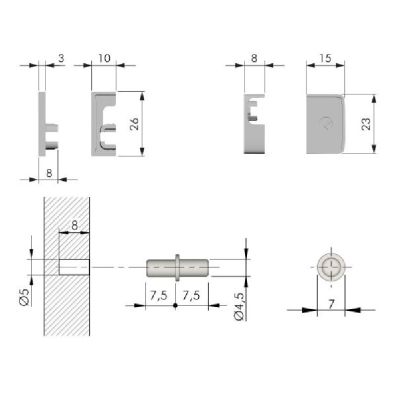 Sensor LED para sistema de apertura KIARO