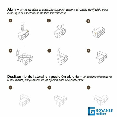 Herraje para tapa giratorio Slide and Swivel SS60