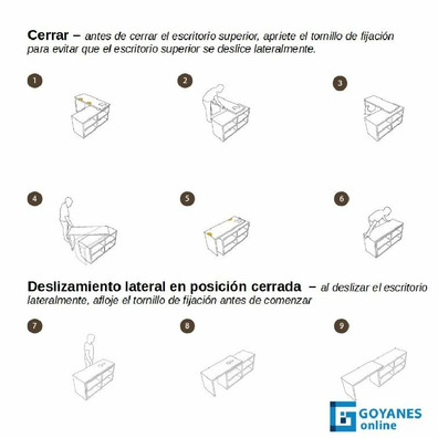Herraje para tapa giratorio Slide and Swivel SS70