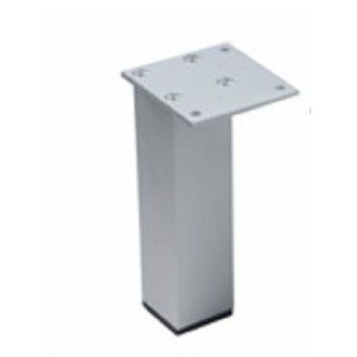 Pata cúbica H150mm 38x38 aluminio mate