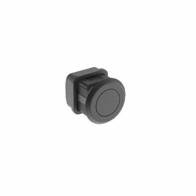 Pomo rectráctil tic-tac round negro