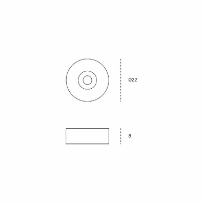 Cierre magnético neodimio Ø22mm juego