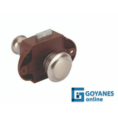 Cierre push lock 2 lados KIT caravana Niquel sat