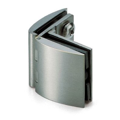 Bisagra cristal/cristal niquel satinado