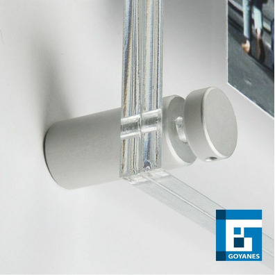 Soporte fijación vidrio acero inoxidable 16mm M10
