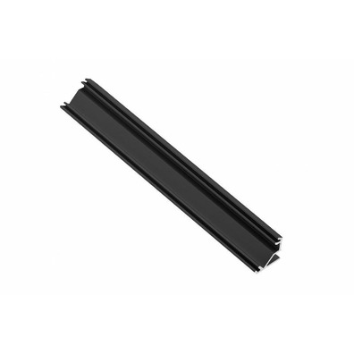 Perfil superficie LED angular negro mate 2000mm