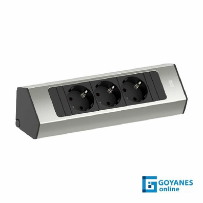 Enchufe torre angular 3 enchufes CASIA 2 inox
