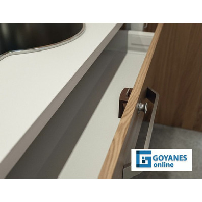 Pomo de pulsar push-lock niquel mate plastico
