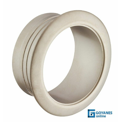 Roseta para push-lock niquel mate plastico