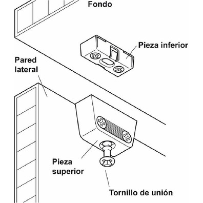 Pieza superior Hafele Ixconnect RV/O