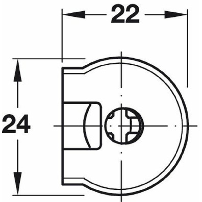 Casquillo Rafix HAFELE para 19mm sin reborde