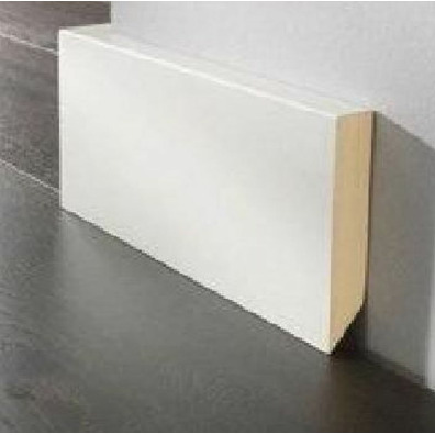 Zócalo MDF hid.blanco puro 70x15mm metro lineal